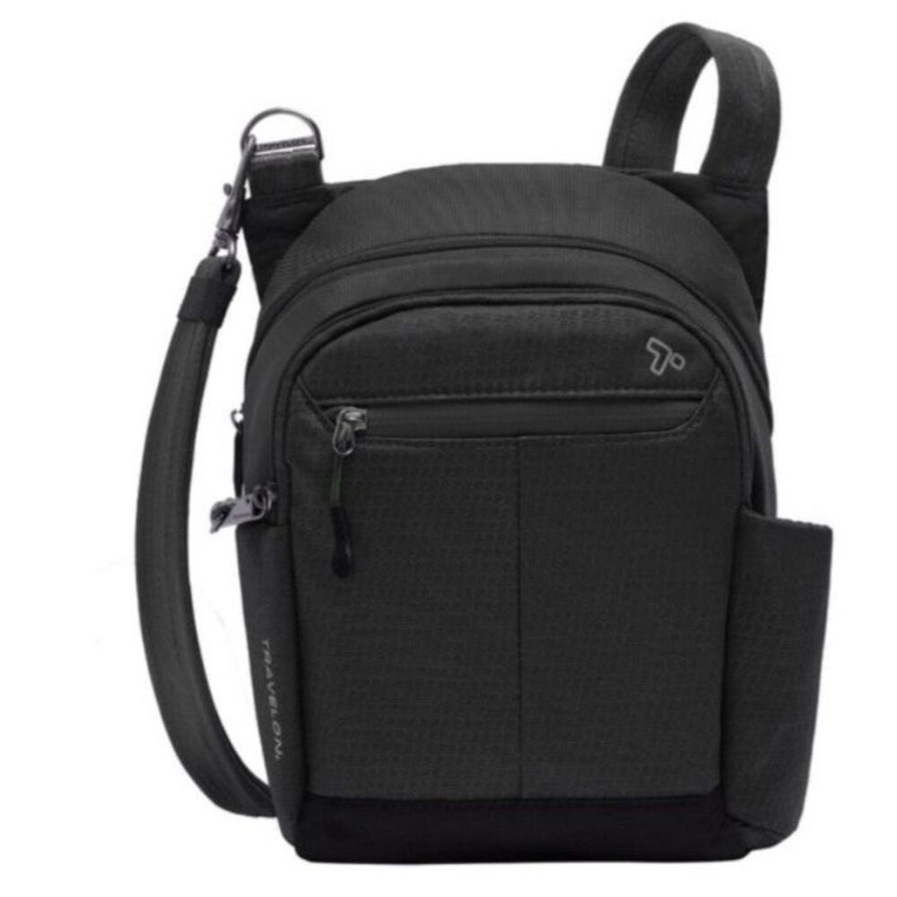 Travelon Unisex Black Anti-Theft Active Tour Crossbody Bag